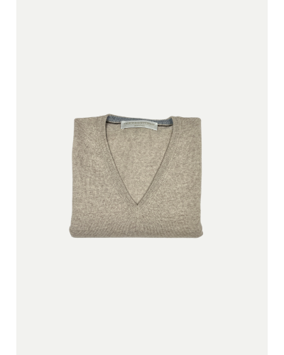 Les Hommes d'Amsterdam - V-neck - Sand