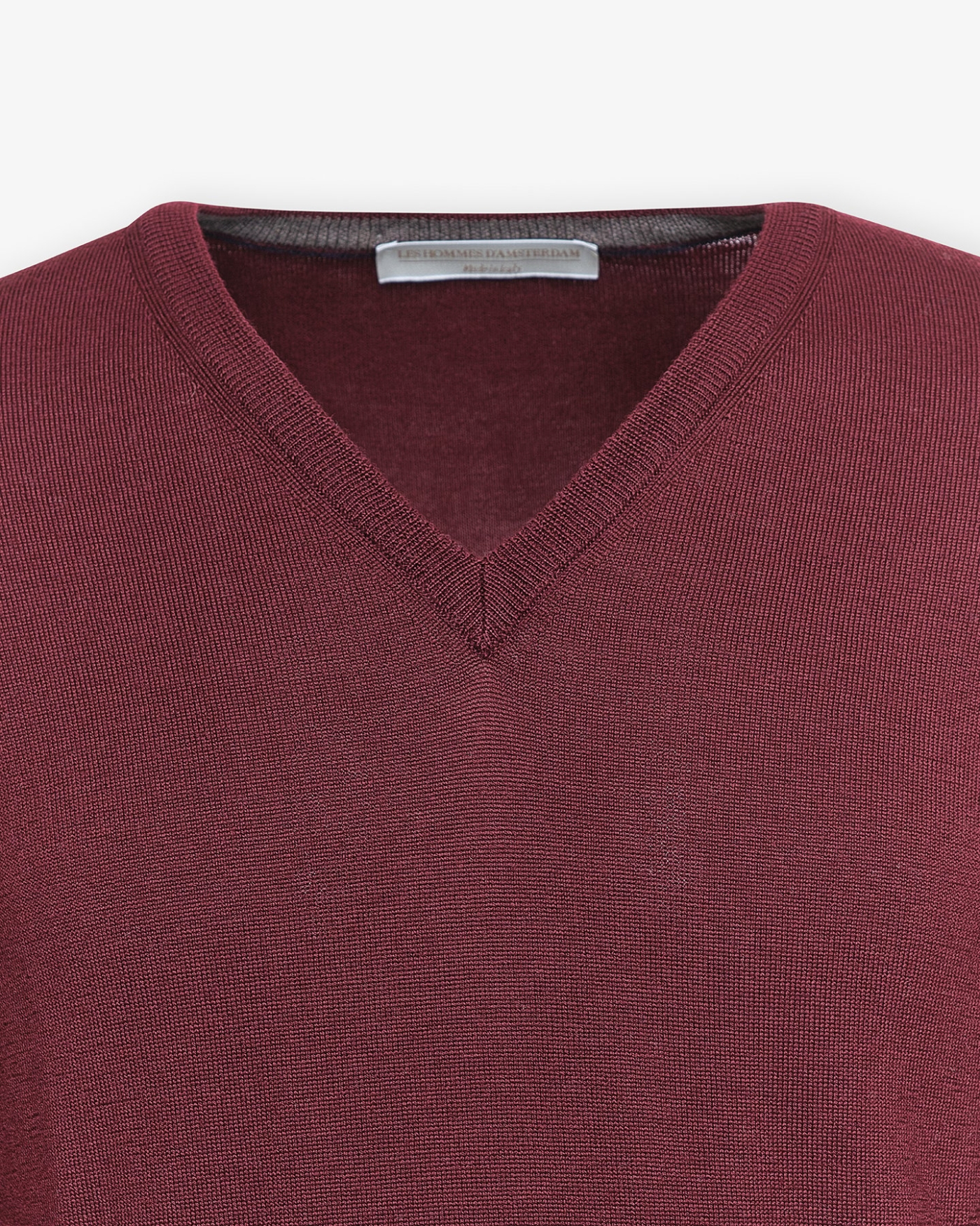 LHDA - V-neck virgin wool - Bordeaux