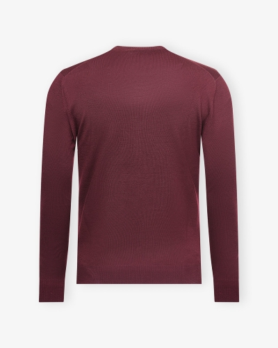 LHDA - V-neck virgin wool - Bordeaux