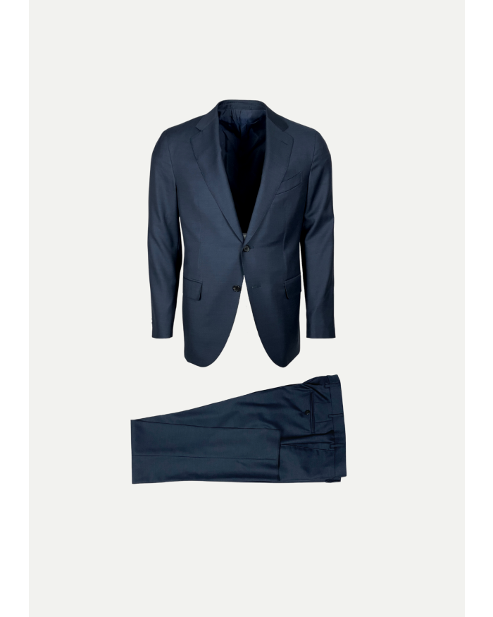 CARUSO Caruso - Aida suit herringbone Super 130's - Navy