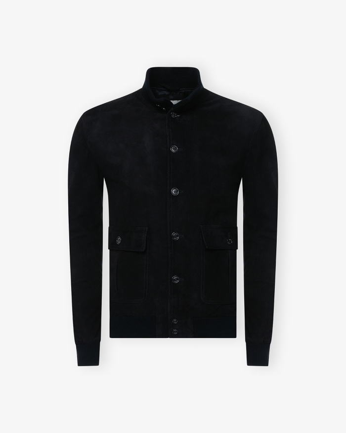 VALSTAR Valstarino - Unlined suede jacket - Navy