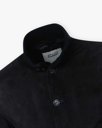 Valstarino - Unlined suede jacket - Navy
