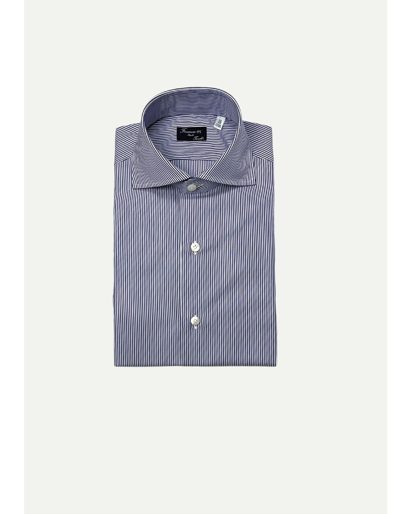 Finamore - Napoli traveller shirt - Stripes navy