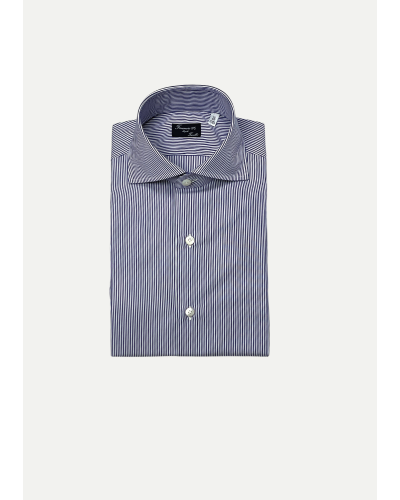 Finamore - Napoli traveller shirt - Stripes navy