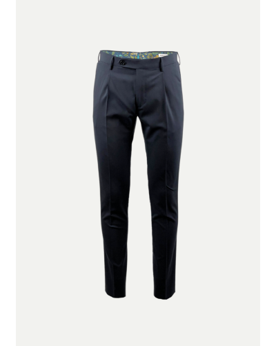 Berwich - Morello one pleat trouser - Navy