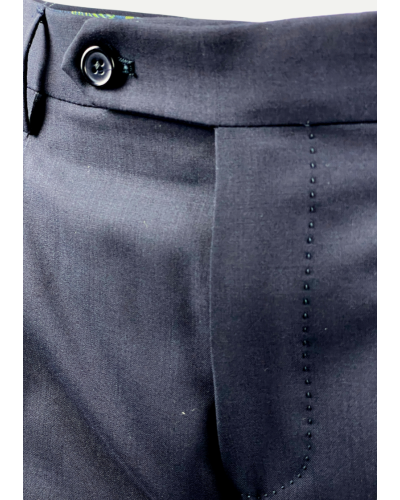 Berwich - Morello one pleat trouser - Navy