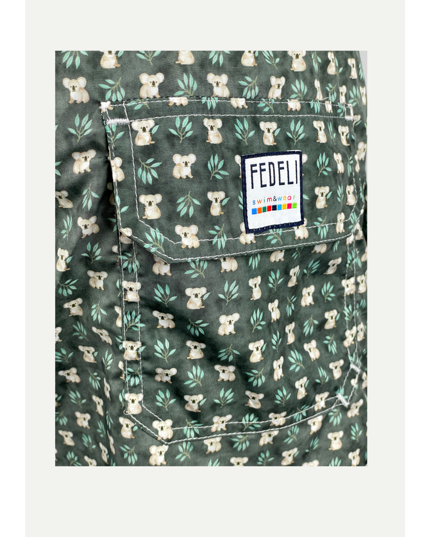 Fedeli - Swim trunk Madeira Airstop - Koala green