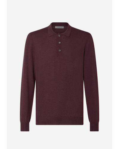 Corneliani - Polo extra fine merino wool - Bordeaux