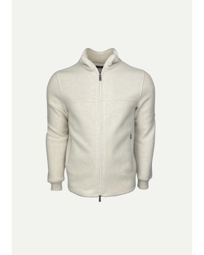 Fedeli - Full zip cashmere - Offwhite