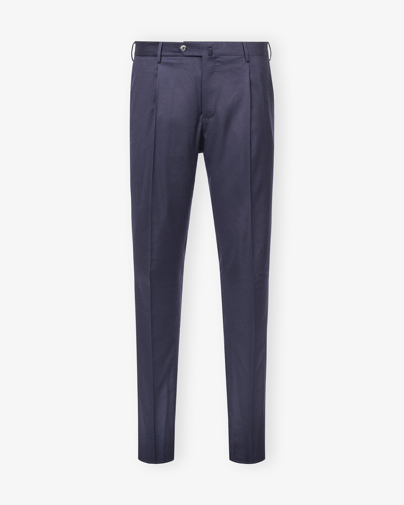 PT - Trousers flannel slim fit - Silk and wool - Navy