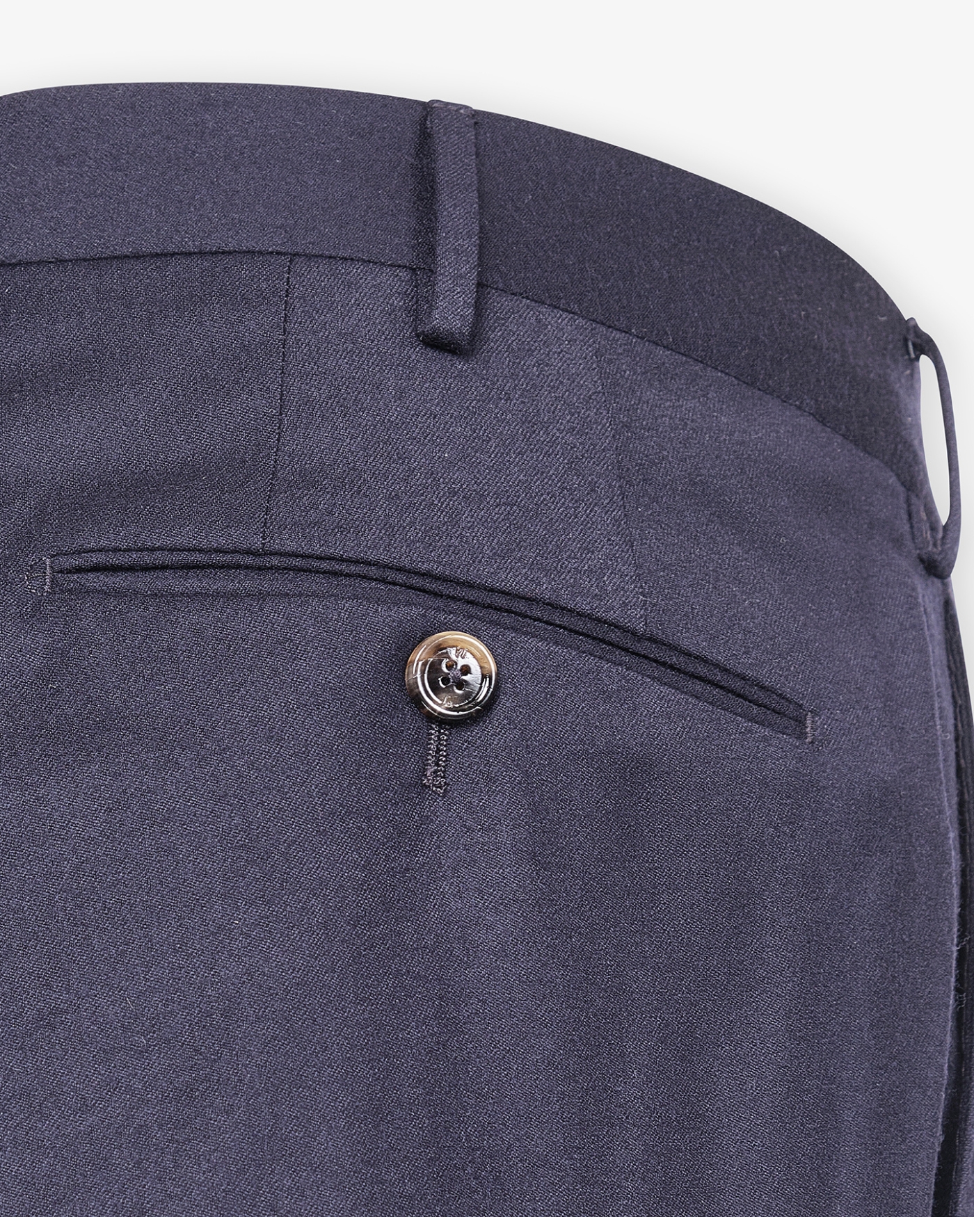 PT - Trousers flannel slim fit - Silk and wool - Navy
