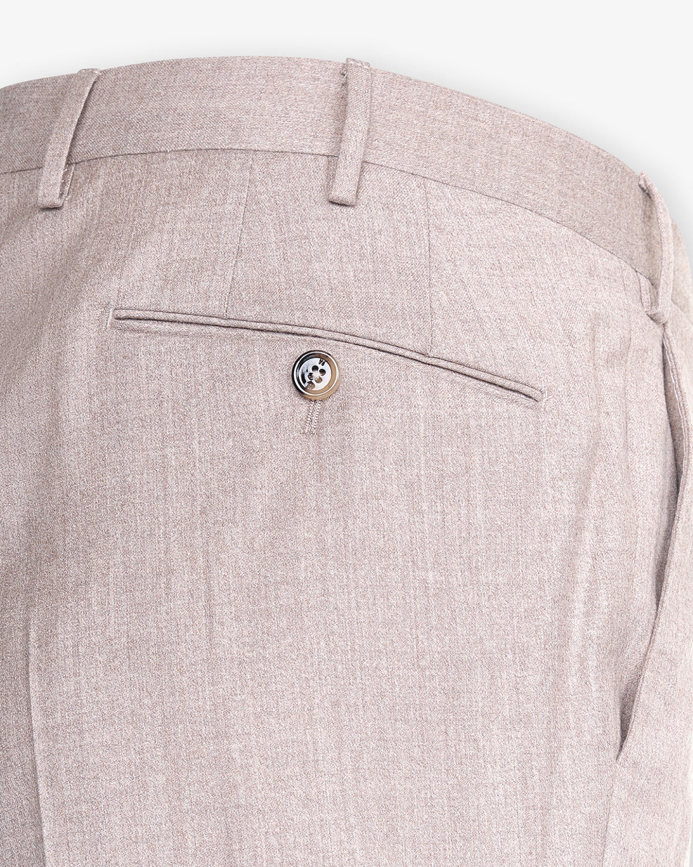 PT - Trousers flannel slim fit - Silk and wool - Sand