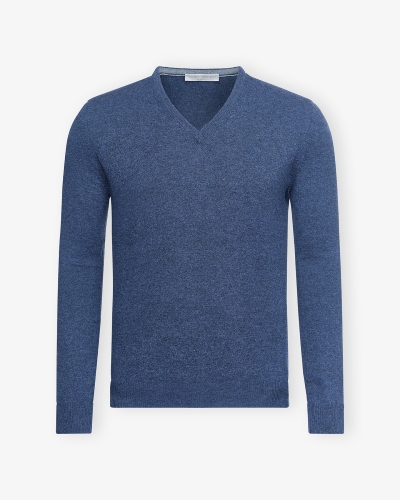 LHDA - V-neck wool-cashmere - Blue