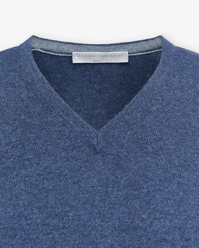 LHDA - V-neck wool-cashmere - Blue