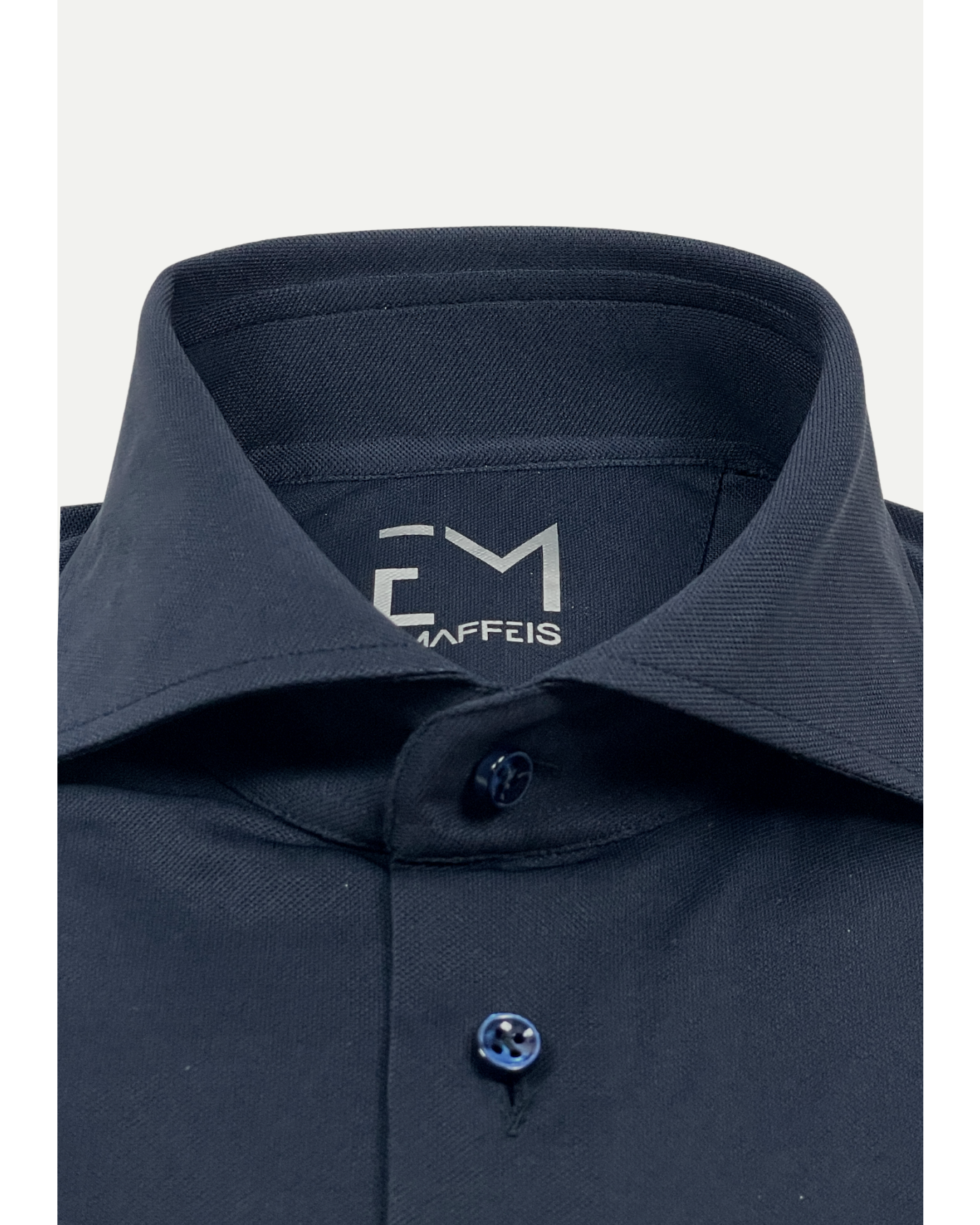 Emanuele Maffeis - Shirt regular fit pique extra stretch - Navy