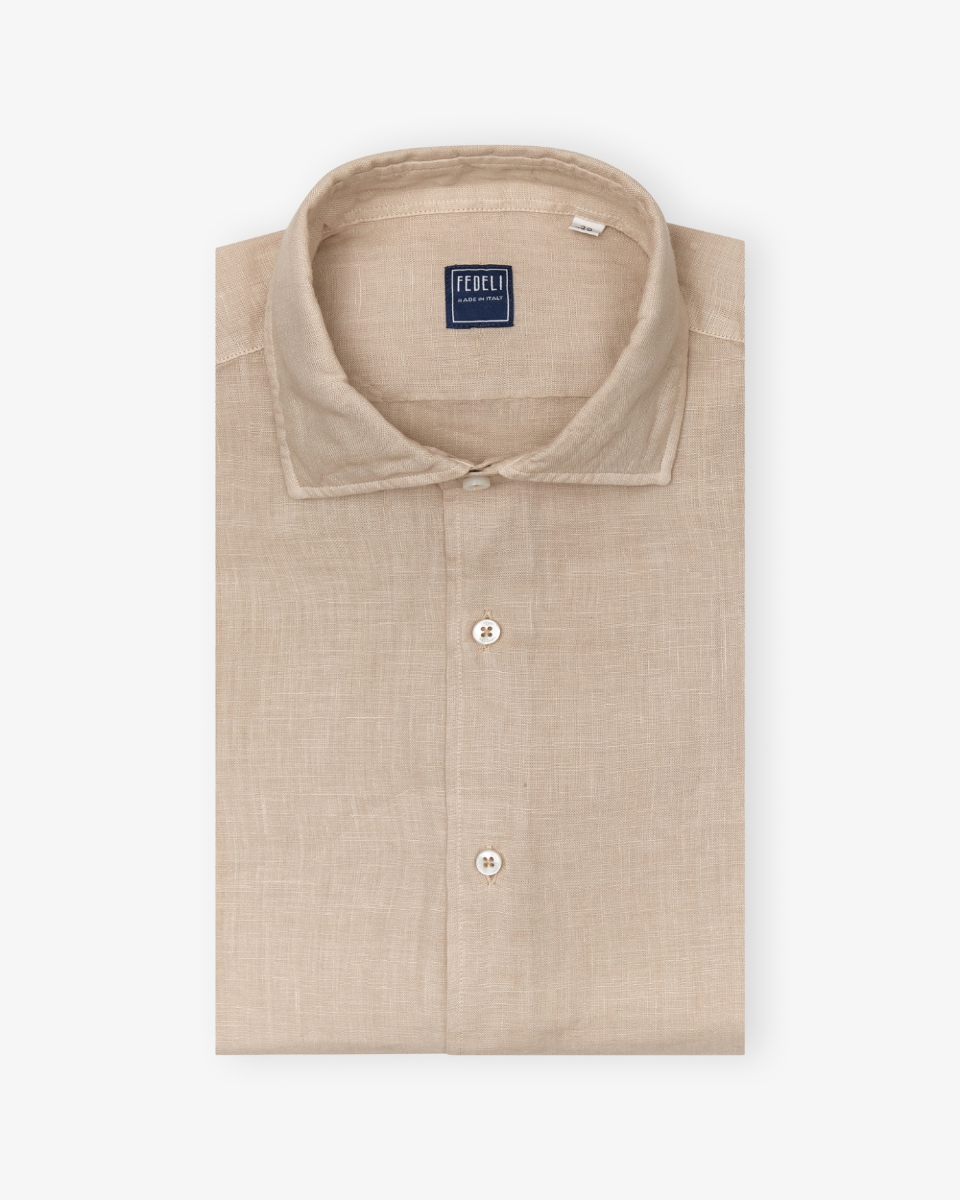Fedeli - Shirt Nick linen - Taupe