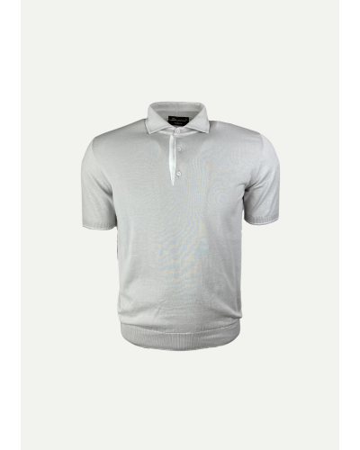 Doriani Cashmere - Polo cotton - Sand/white