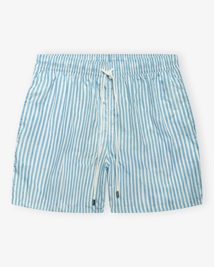 FEDELI Swimtrunk Madeira Airstop stripes - L.blue
