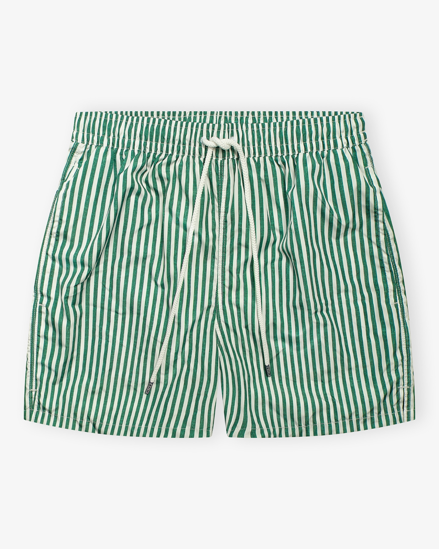 Swimtrunk Madeira Airstop stripes - Green/white