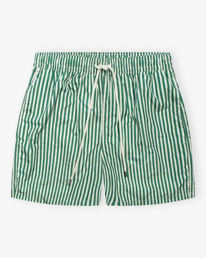 FEDELI Swimtrunk Madeira Airstop stripes - Green/white
