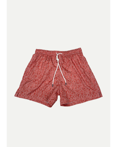Fedeli - Swimtrunk Madeira Airstop - Red pattern