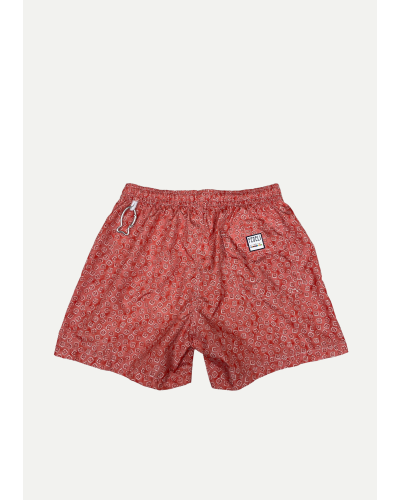 Fedeli - Swimtrunk Madeira Airstop - Red pattern