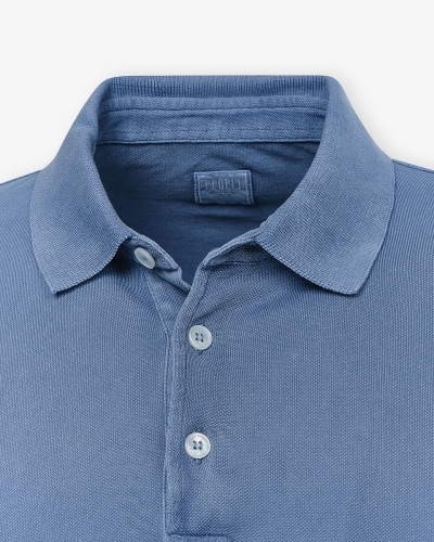 Fedeli - Polo light pique - Wind MM - short sleeve - L. blue