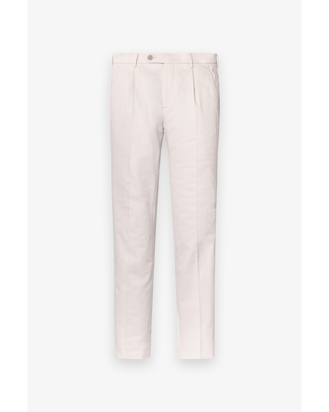 Berwich - Slim fit trouser cotton stretch one pleat - Ice