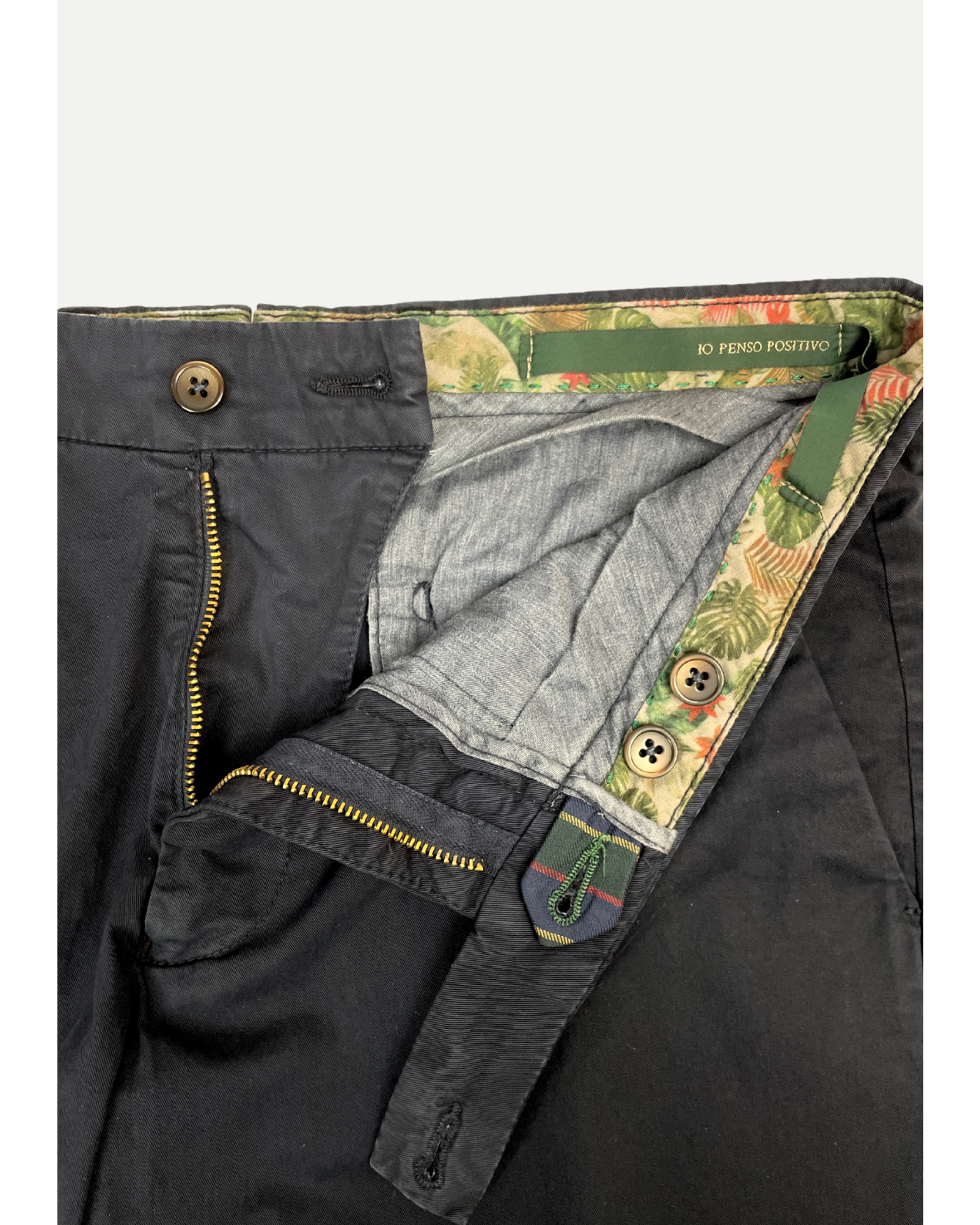 Berwich - Trouser slim fit stretch cotton - Navy