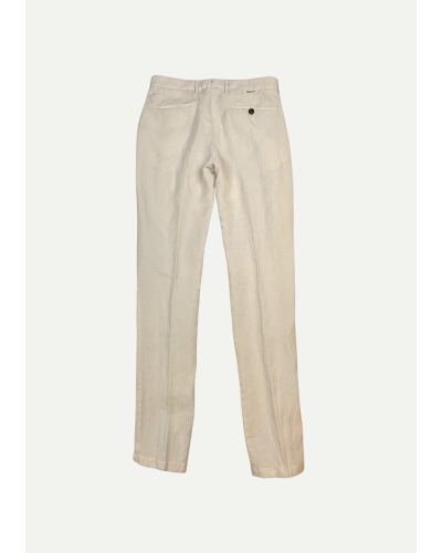 Berwich - Slim fit trouser linen - Sand