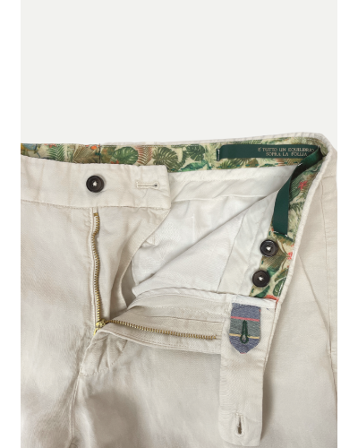 Berwich - Slim fit trouser linen - Sand