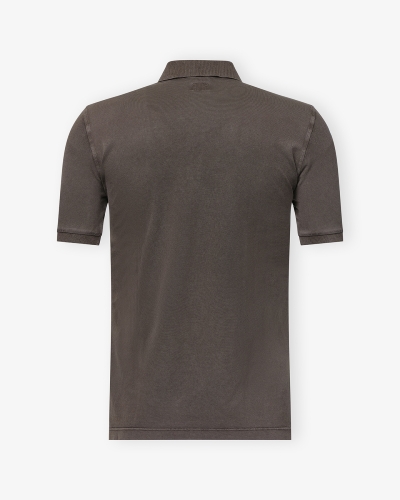 Fedeli - Polo WIND MM - Short sleeve light pique - Brown