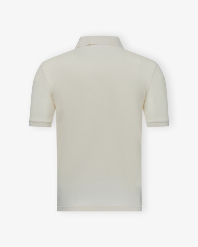 Fedeli - Polo light pique - Wind MM - short sleeve - Offwhite