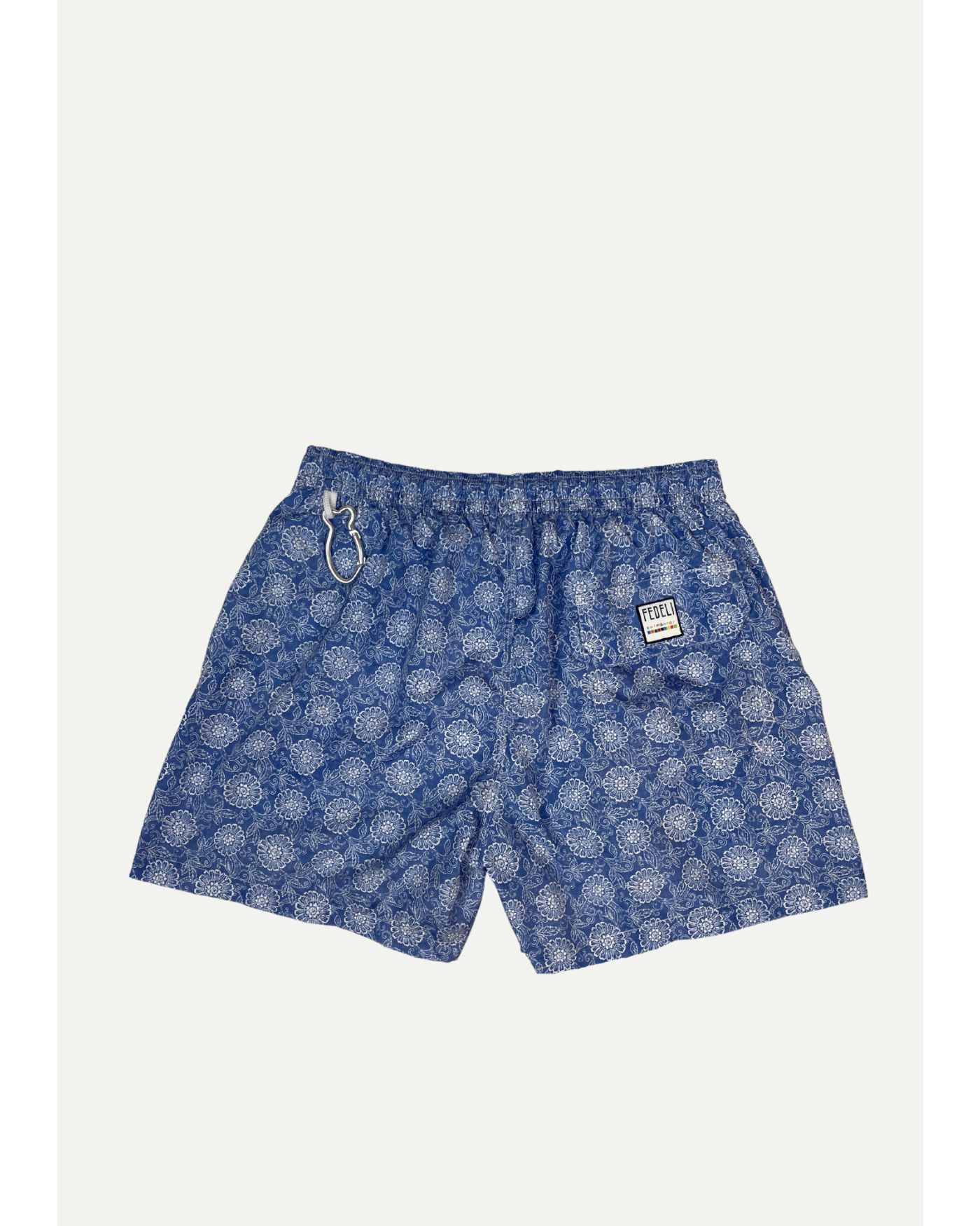 Fedeli - Swimtrunk Madeira Airstop - Royal blue flower