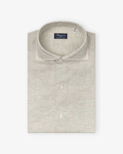 Finamore - Shirt linen Napoli - Sand