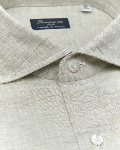 Finamore - Shirt linen Napoli - Sand