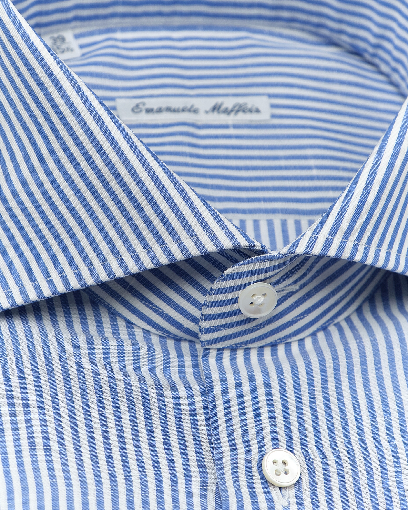 Emanuele Maffeis - Shirt regular fit cotton/linen - Stripes