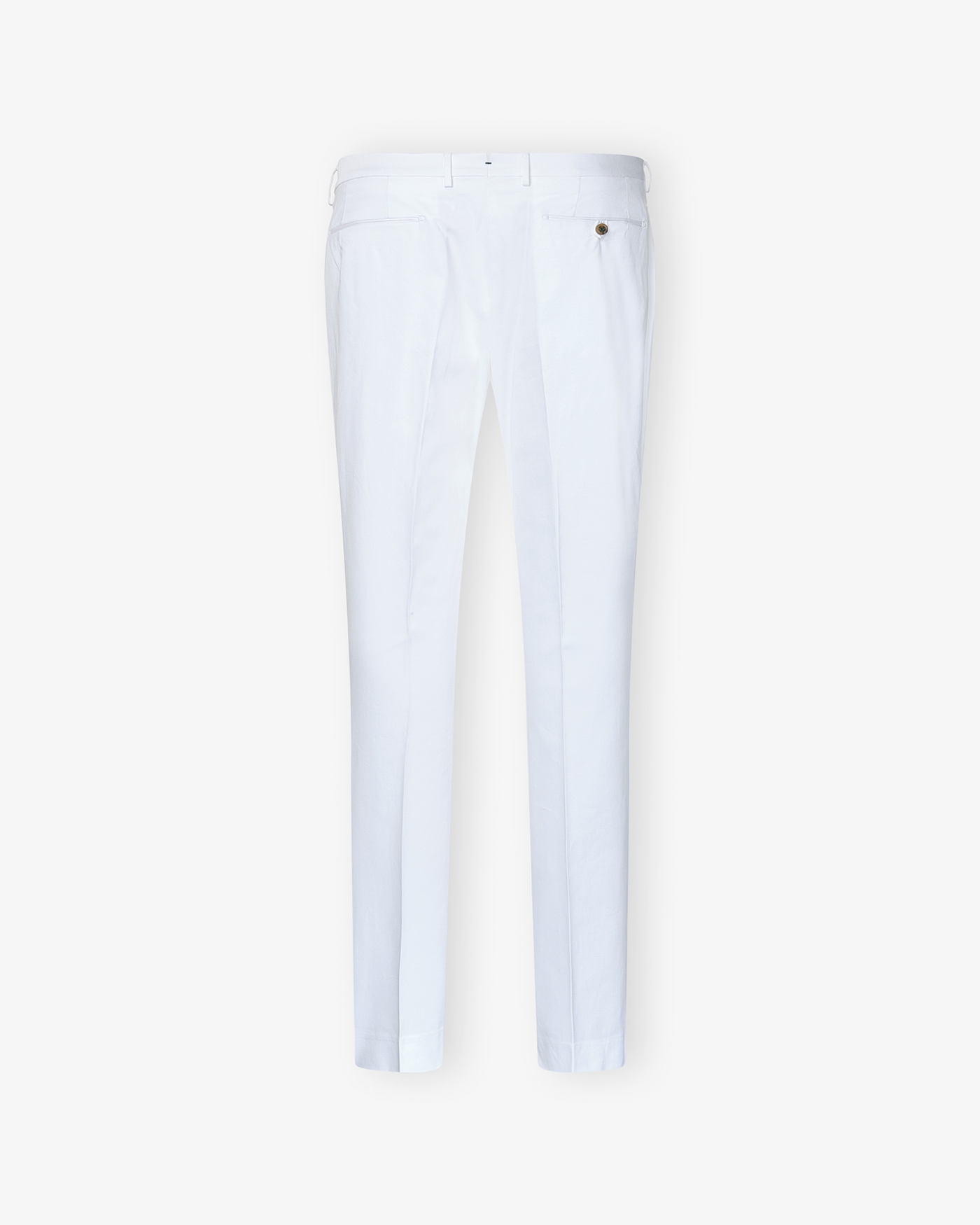 Berwich - Slim fit trouser cotton stretch one pleat - White