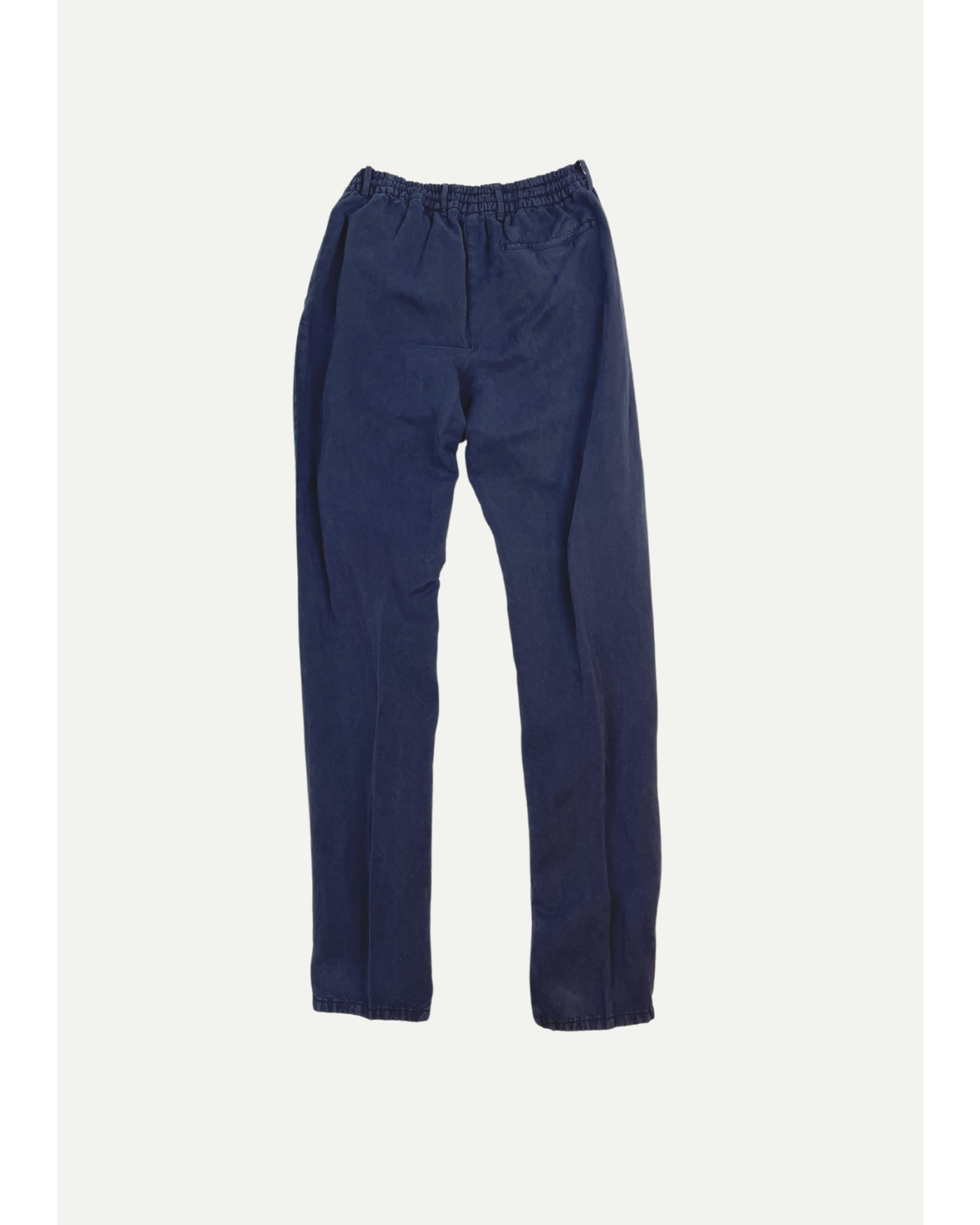 Berwich - Trouser drawstring linen - Navy