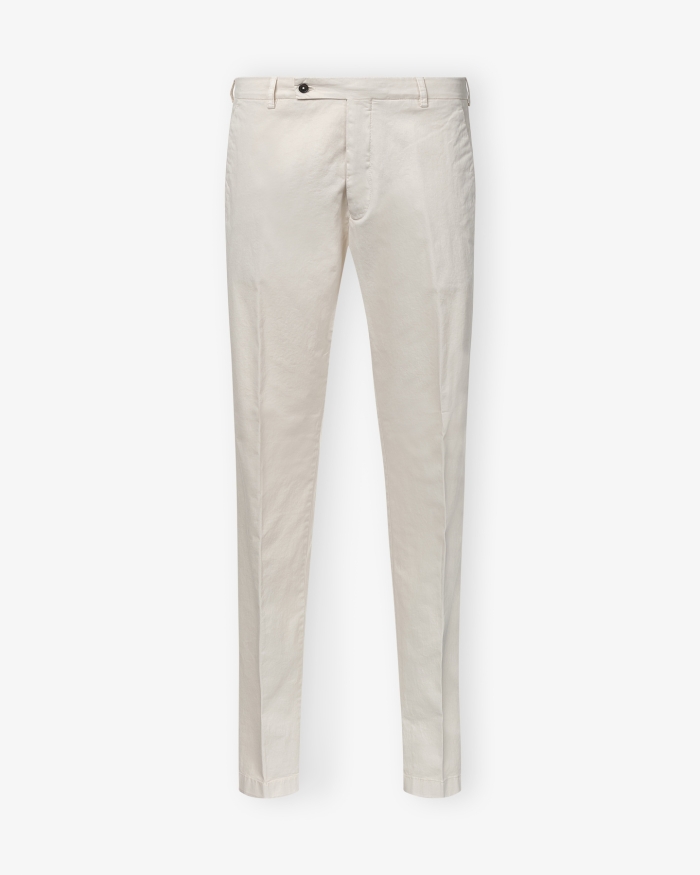 BERWICH Berwich - Trousers slim fit stretch cotton - Sand