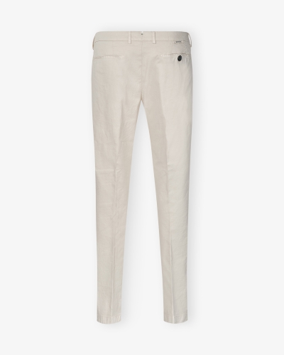 Berwich - Trousers slim fit stretch cotton - Sand