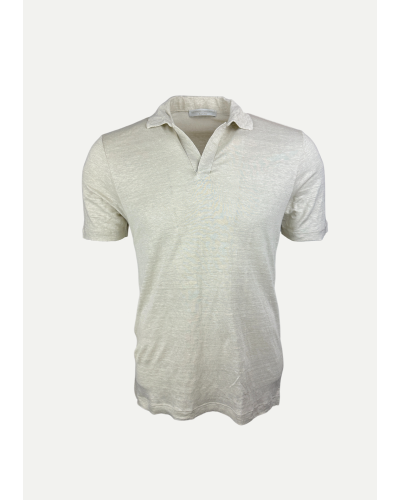 Les Hommes d'Amsterdam - Polo linen - Sand