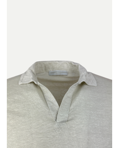 Les Hommes d'Amsterdam - Polo linen - Sand
