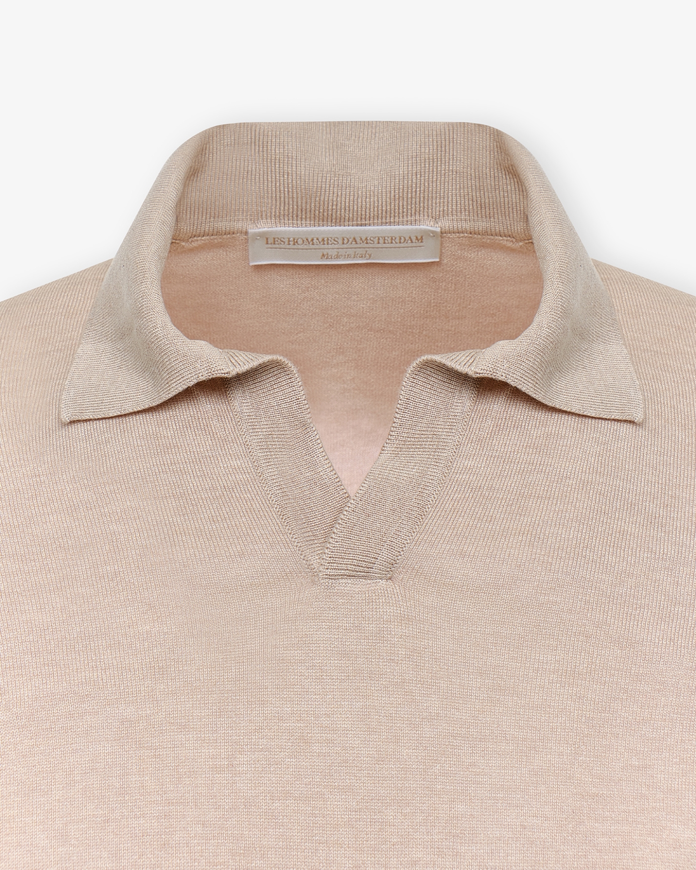 LHDA - Polo short sleeve silk - Taupe