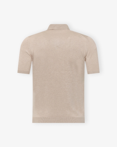 LHDA - Polo short sleeve silk - Taupe