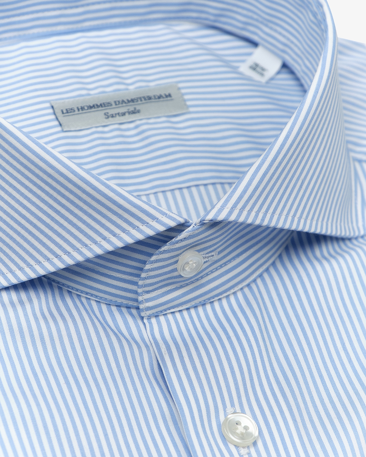 LHDA x Thomas Mason - Shirt modern fit - L. blue Stripes