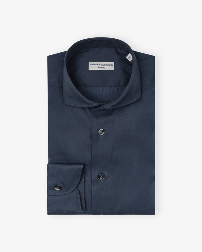 LES HOMMES D'AMSTERDAM LHDA x Thomas Mason - Shirt modern fit - Navy