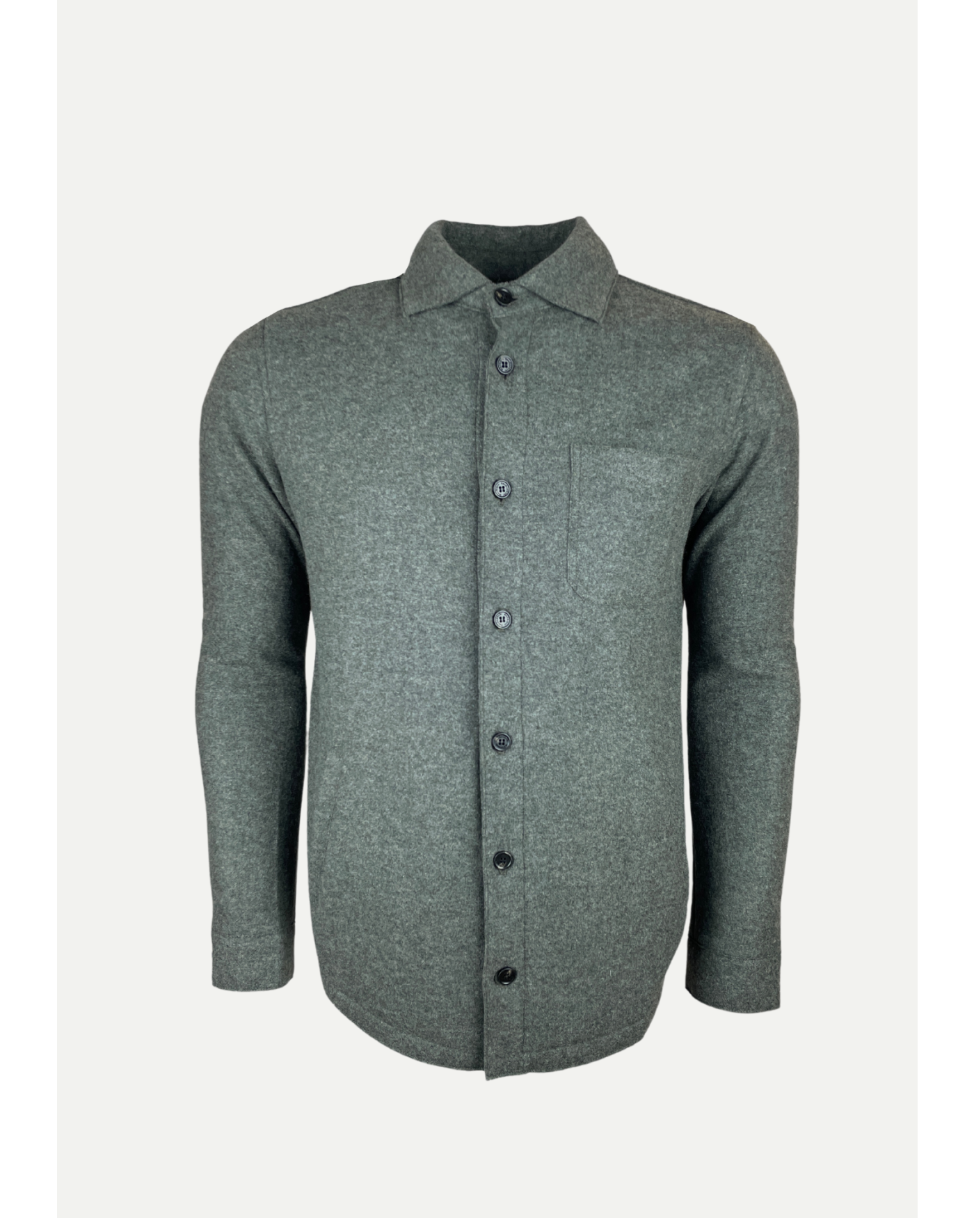 Maurizio Baldassari - Overshirt cashmere - Dark olive