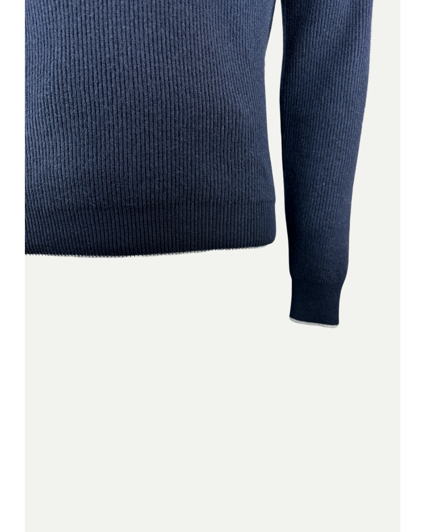 Fedeli - Half zip cashmere - Navy