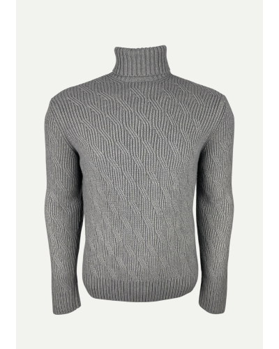 DC - Turtleneck wool-silk-cashmere - Grey